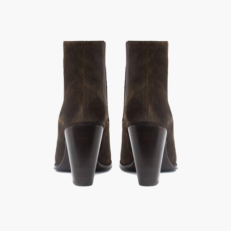 Thursday Boots Avenue Wildleder Chelsea Boots Damen Olivgrün | CH233FDN