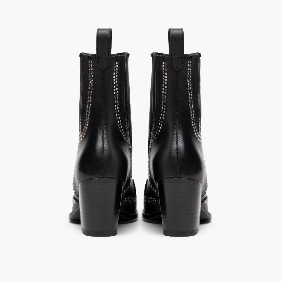 Thursday Boots Boots Icon Leder Stöckelschuhe Damen Schwarz | CH201ZUT