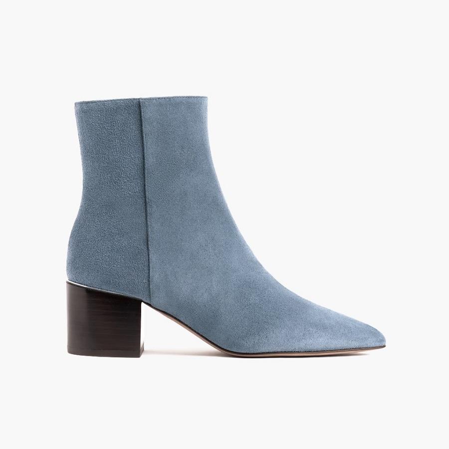 Thursday Boots Boots Luna Wildleder Stöckelschuhe Damen Blau | CH193WNB