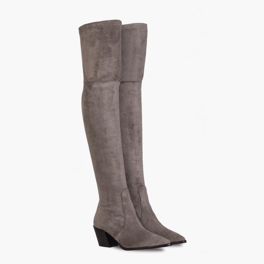 Thursday Boots Boots Tempest Wildleder Stöckelschuhe Damen Grau | CH188UZG