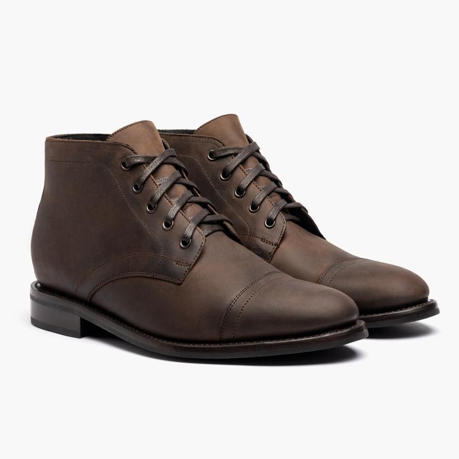 Thursday Boots Cadet Leder Chukka Stiefel Herren Kaffee | CH75HAP