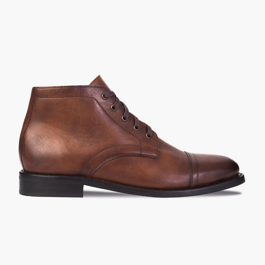 Thursday Boots Cadet Leder Chukka Stiefel Herren Braun | CH78DFM