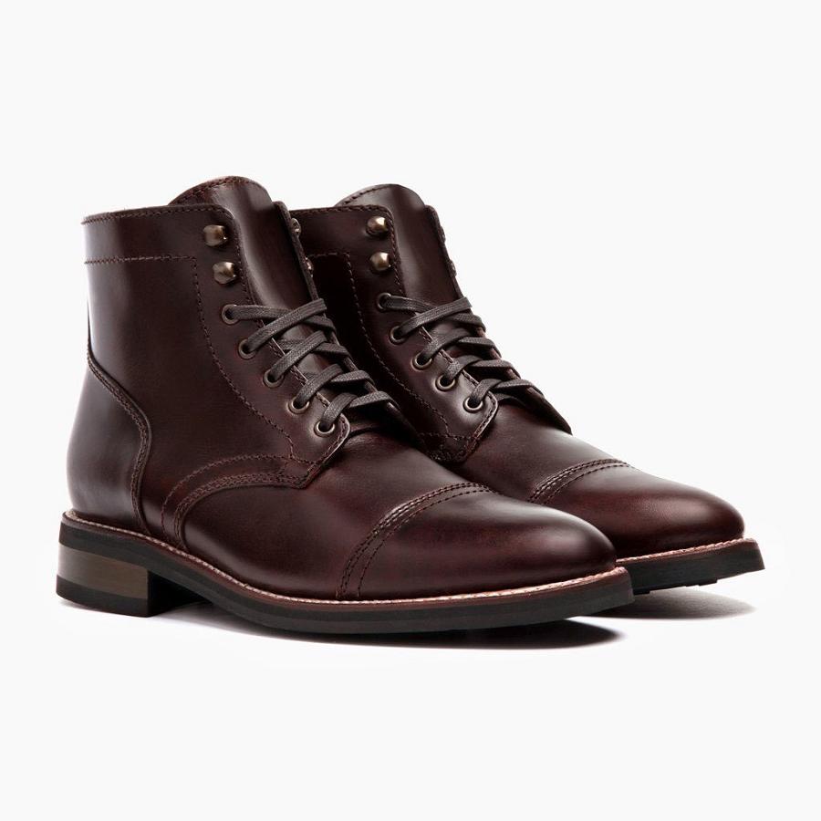 Thursday Boots Captain Leder Chukka Stiefel Herren Kaffee | CH73KOR