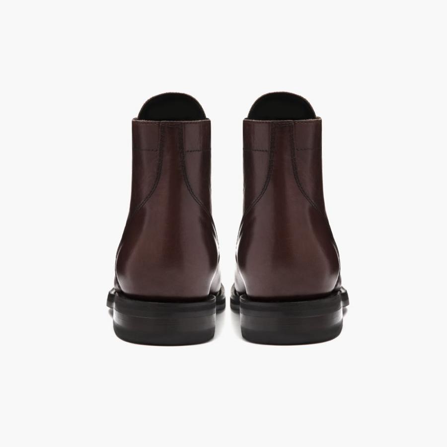 Thursday Boots Captain Leder Klassische Schnürstiefel Damen Kaffee | CH181FDN