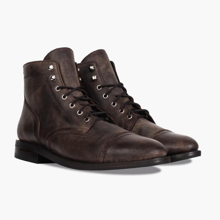 Thursday Boots Captain Leder Klassische Rugged & Resilient Stiefel Herren Bordeaux | CH390DFM5