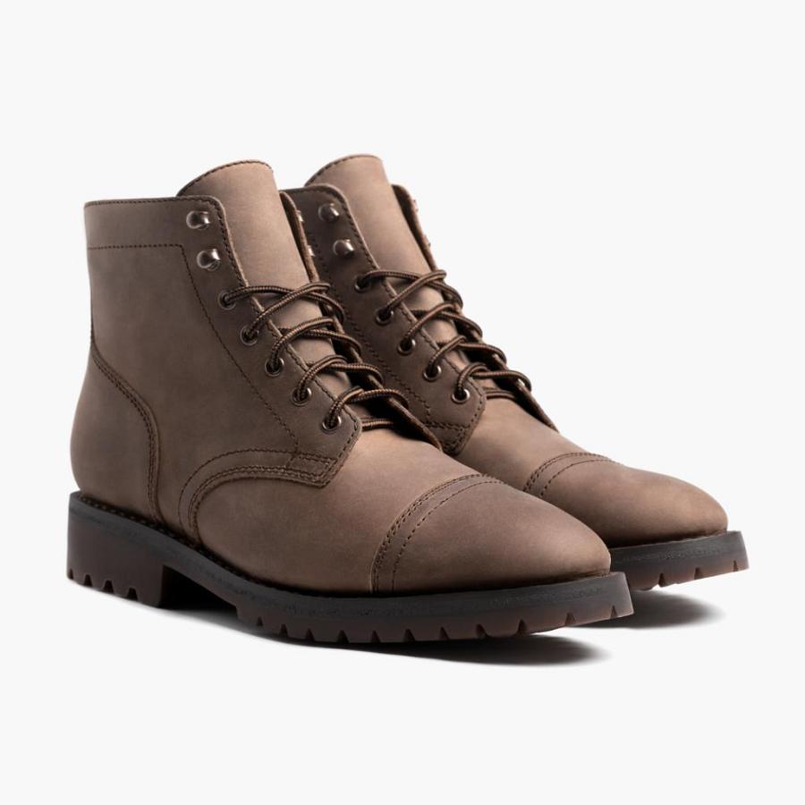 Thursday Boots Captain Leder Rugged & Resilient Stiefel Herren Braun | CH390DFM46