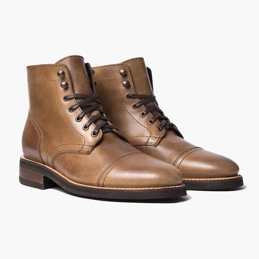 Thursday Boots Captain Leder Schnürstiefel Herren Braun | CH53CHL