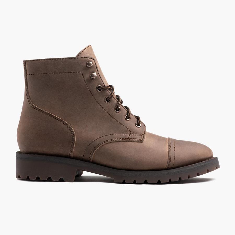 Thursday Boots Captain Leder Stiefel Herren Braun | CH390DFM53