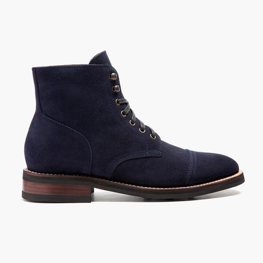 Thursday Boots Captain Wildleder Schnürstiefel Herren Blau | CH423YXF