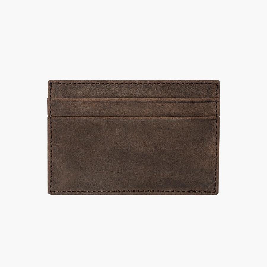 Thursday Boots Card Holder Leder Klassische Geldbörse Herren Braun | CH235CHL