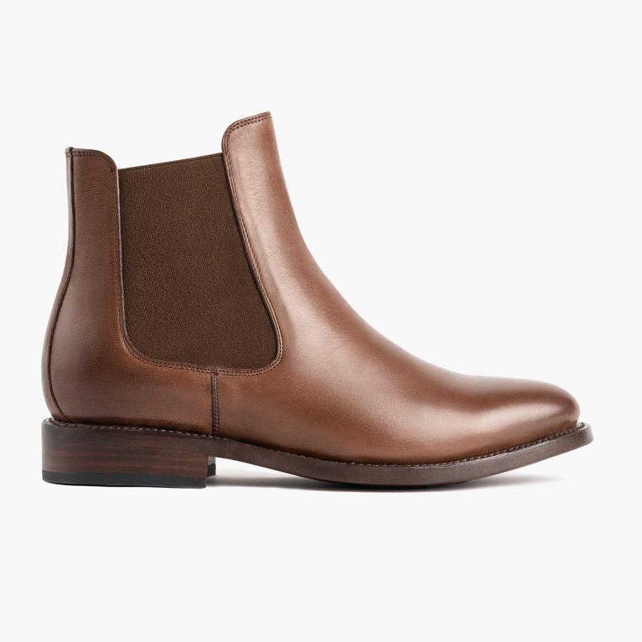 Thursday Boots Cavalier Leder Chelsea Boots Herren Braun | CH99KOR