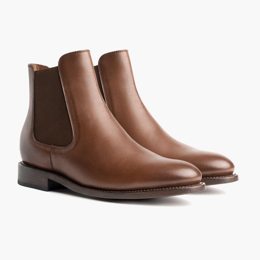 Thursday Boots Cavalier Leder Chelsea Boots Herren Braun | CH99KOR