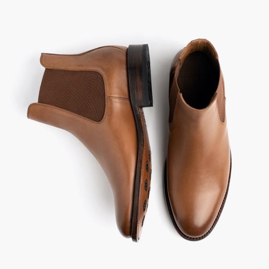 Thursday Boots Cavalier Leder Rugged & Resilient Chelsea Boots Herren Braun | CH98LIS