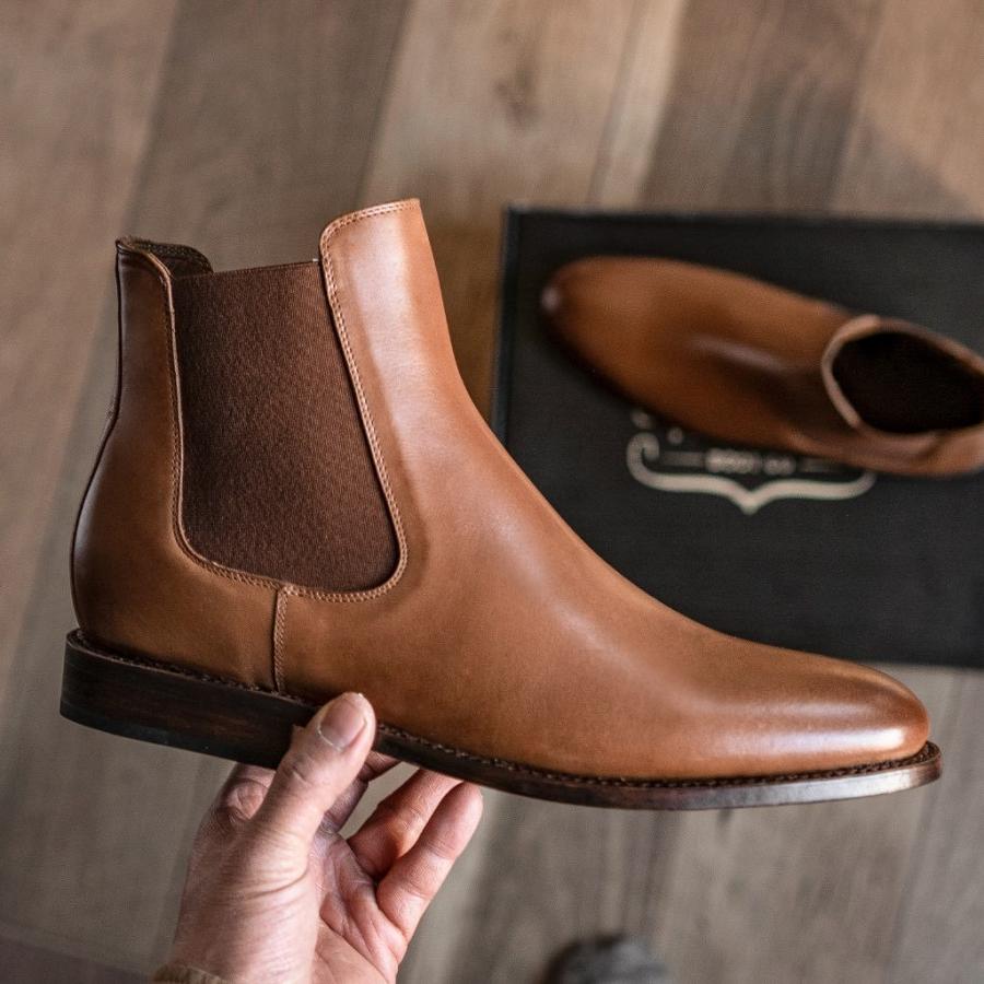 Thursday Boots Cavalier Leder Rugged & Resilient Chelsea Boots Herren Braun | CH98LIS