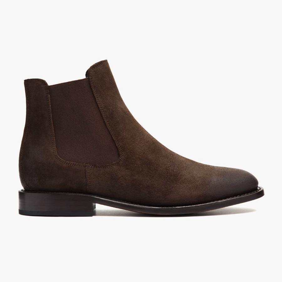 Thursday Boots Cavalier Wildleder Chelsea Boots Herren Kaffee | CH94VRW