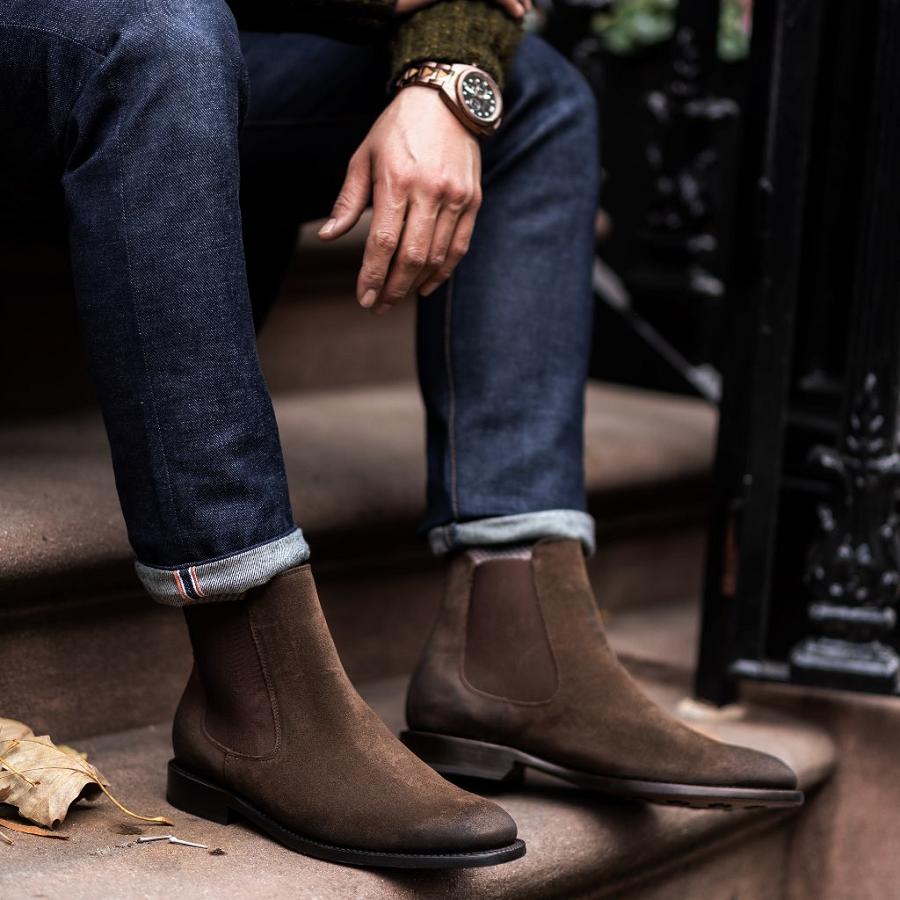 Thursday Boots Cavalier Wildleder Chelsea Boots Herren Kaffee | CH94VRW