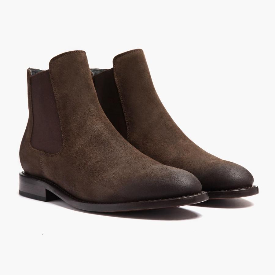 Thursday Boots Cavalier Wildleder Chelsea Boots Herren Kaffee | CH94VRW