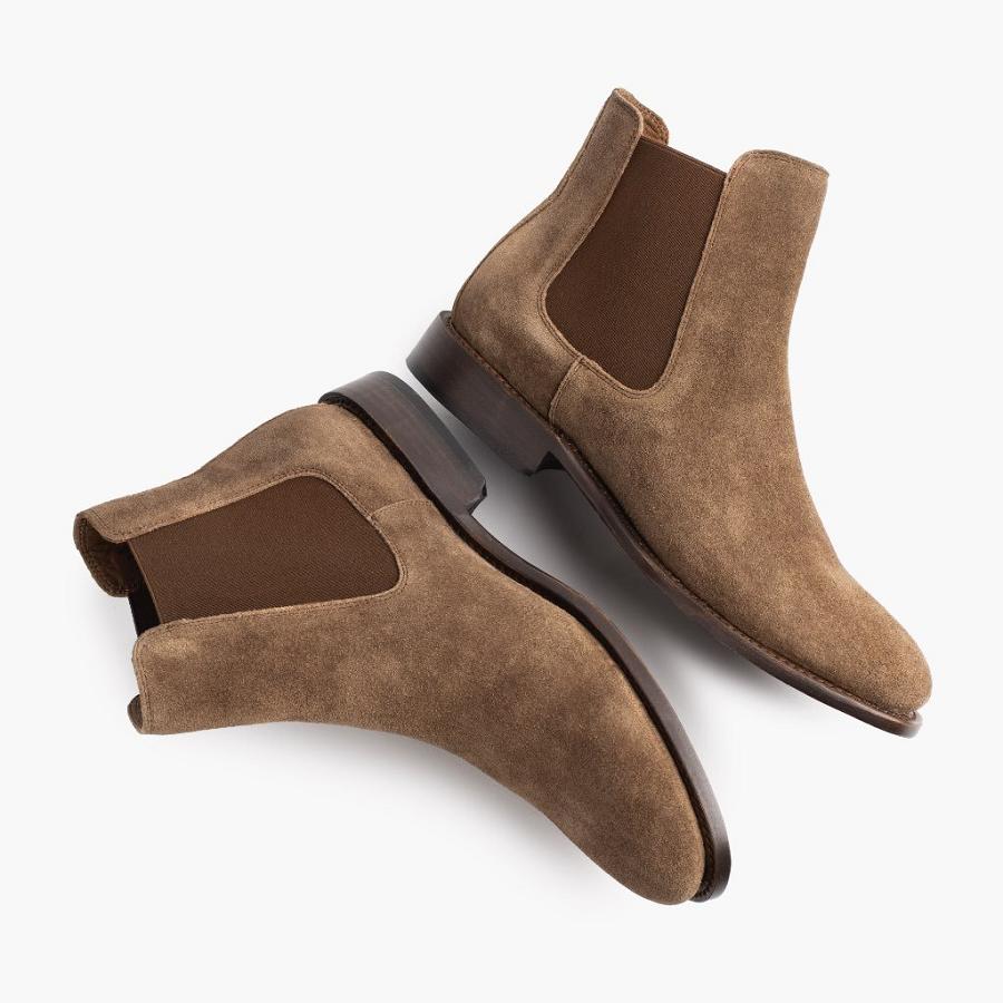 Thursday Boots Cavalier Wildleder Chelsea Boots Herren Braun | CH95CTV