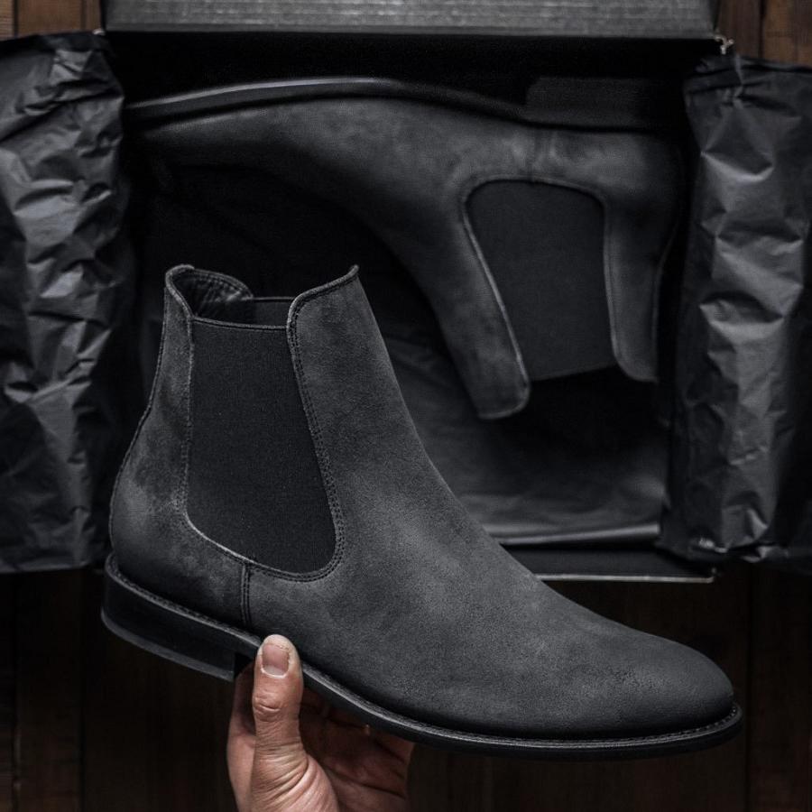 Thursday Boots Cavalier Wildleder Chelsea Boots Herren Grau | CH96XYU