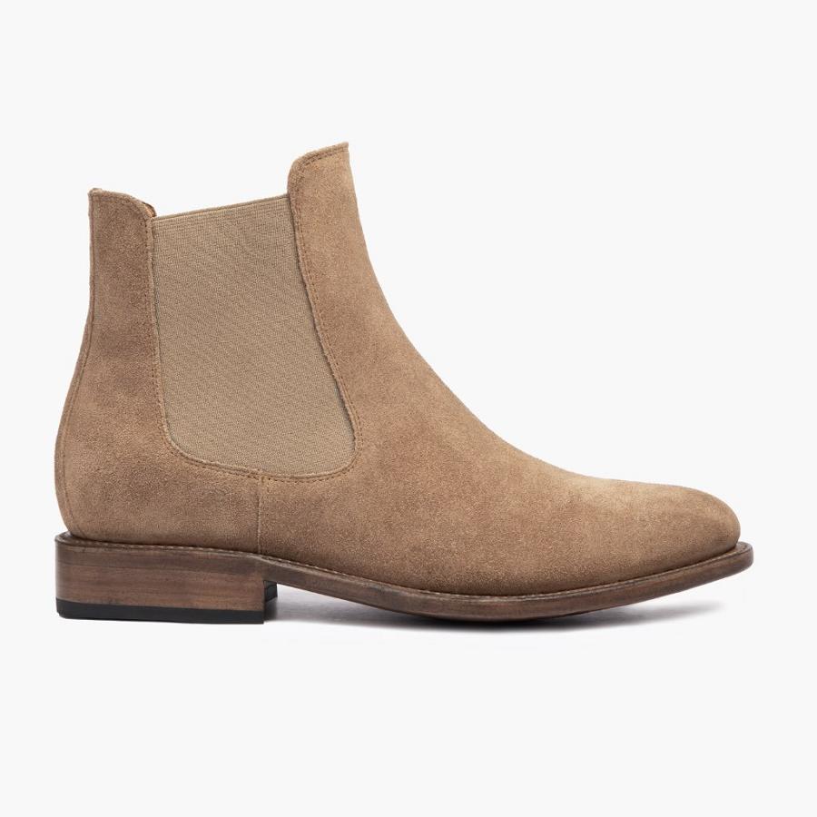 Thursday Boots Cavalier Wildleder Chelsea Boots Herren Khaki | CH97ZUT