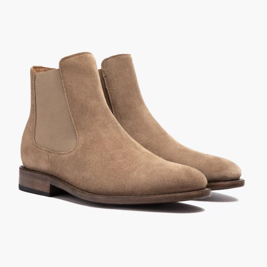 Thursday Boots Cavalier Wildleder Chelsea Boots Herren Khaki | CH97ZUT