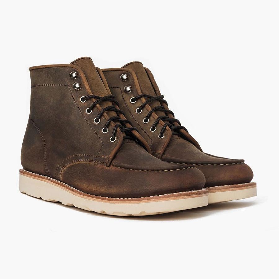 Thursday Boots Diplomat Leder Chukka Stiefel Herren Braun | CH71ZUT