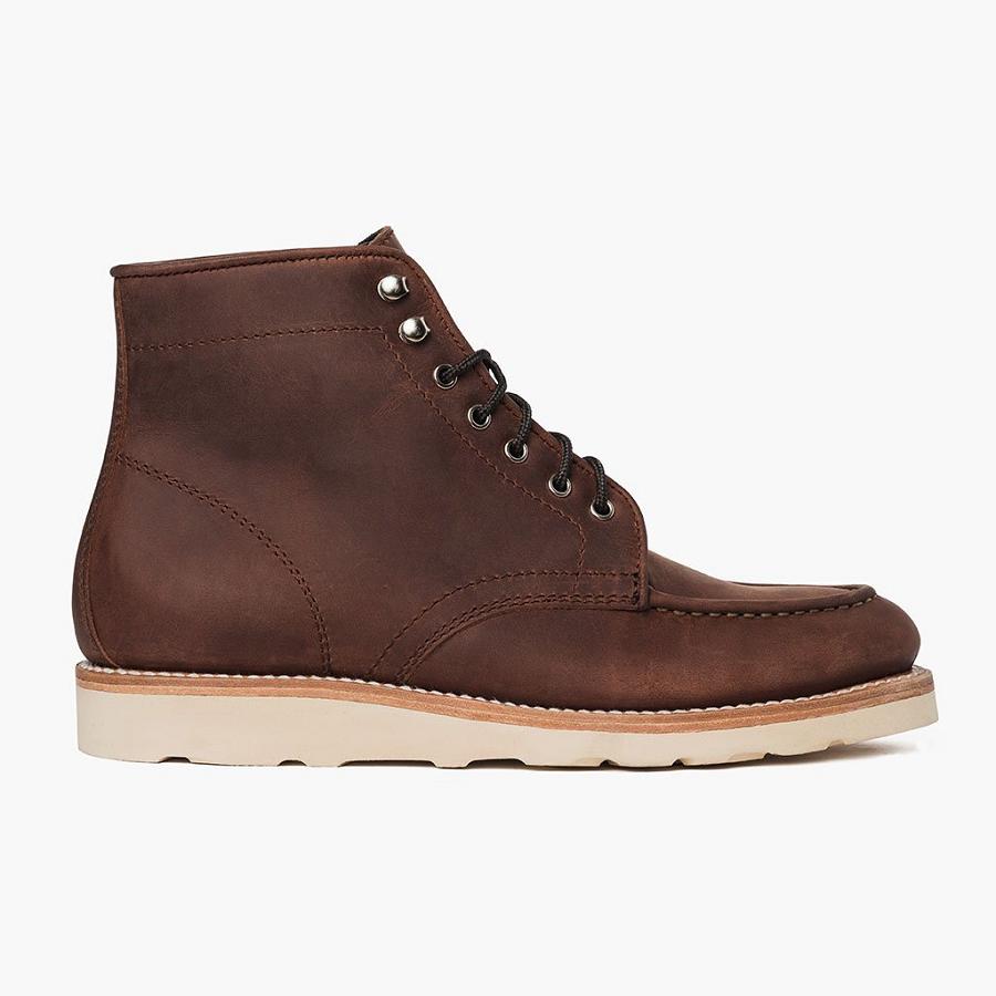 Thursday Boots Diplomat Leder Rugged & Resilient Stiefel Herren Kaffee | CH390DFM32