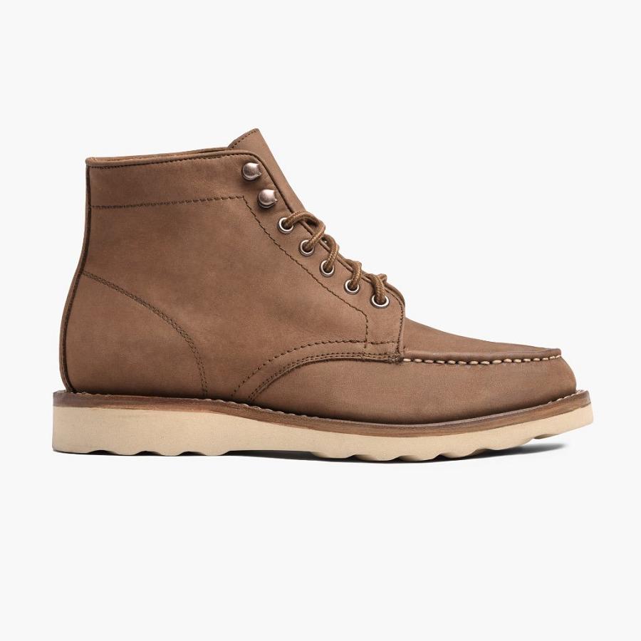 Thursday Boots Diplomat Nubuck Schnürstiefel Herren Braun | CH416DFM