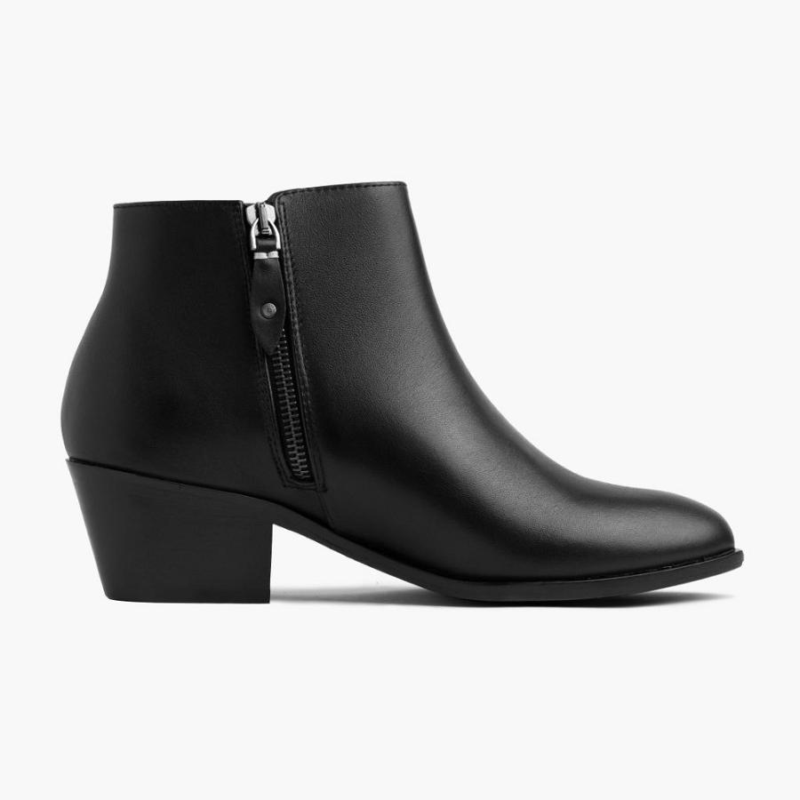 Thursday Boots Downtown Leder Stiefel Damen Schwarz | CH154GSO