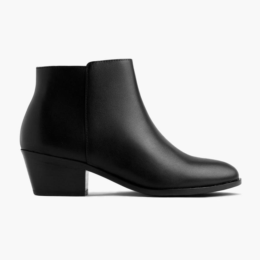 Thursday Boots Downtown Leder Stiefel Damen Schwarz | CH154GSO