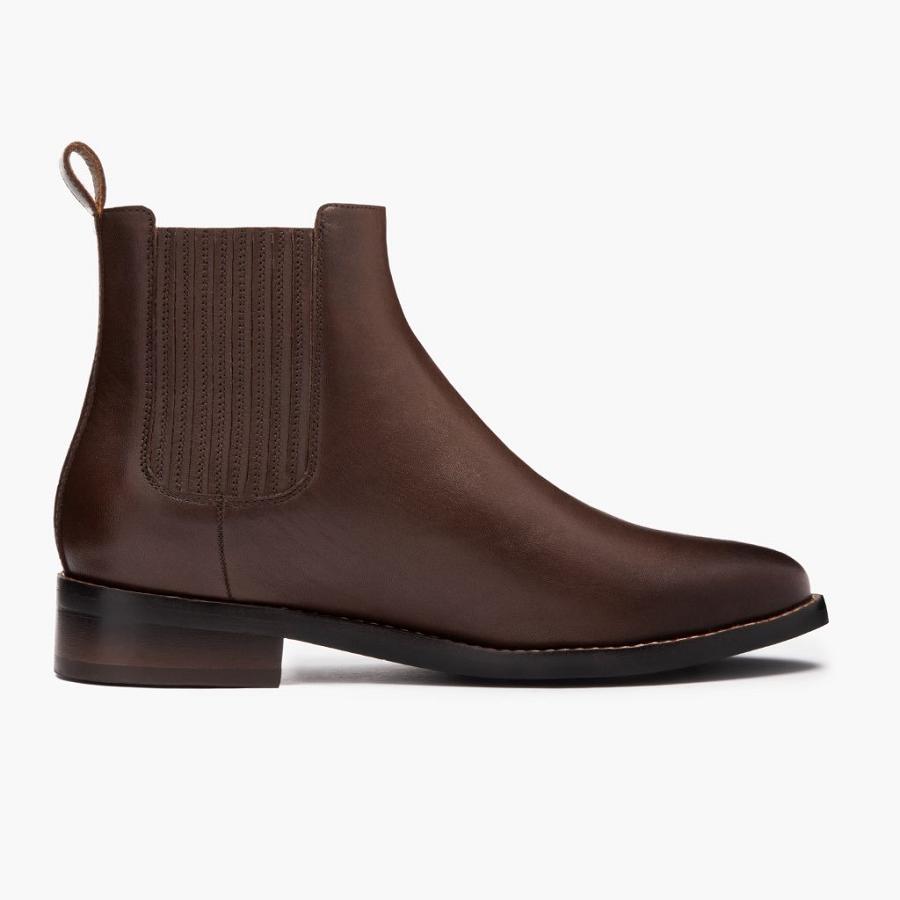 Thursday Boots Dreamer Leder Chelsea Boots Damen Schokolade | CH22JPQ