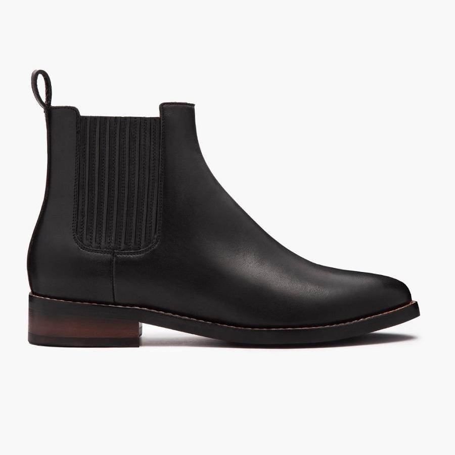 Thursday Boots Dreamer Leder Chelsea Boots Damen Schwarz | CH231HAP