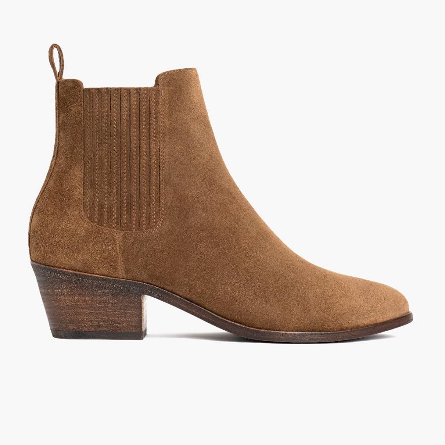 Thursday Boots Dreamer Wildleder Chelsea Boots Damen Braun | CH227ZUT