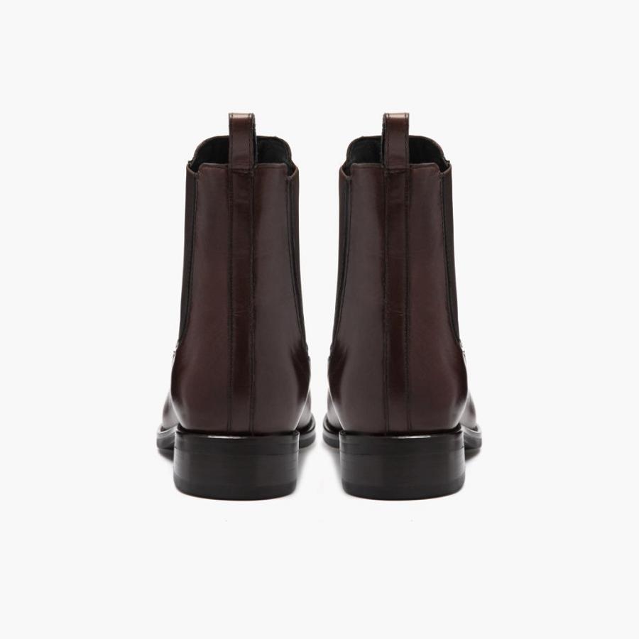 Thursday Boots Duchess Leder Chelsea Boots Damen Braun | CH225CTV