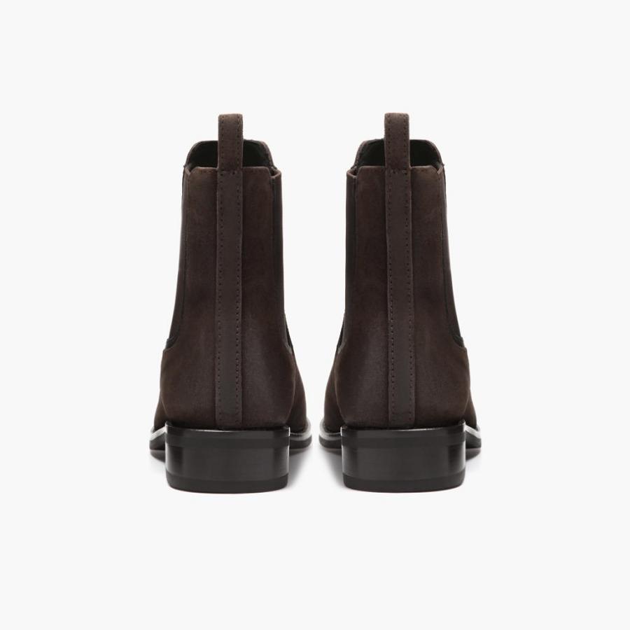 Thursday Boots Duchess Wildleder Chelsea Boots Damen Dunkelbraun | CH219WNB