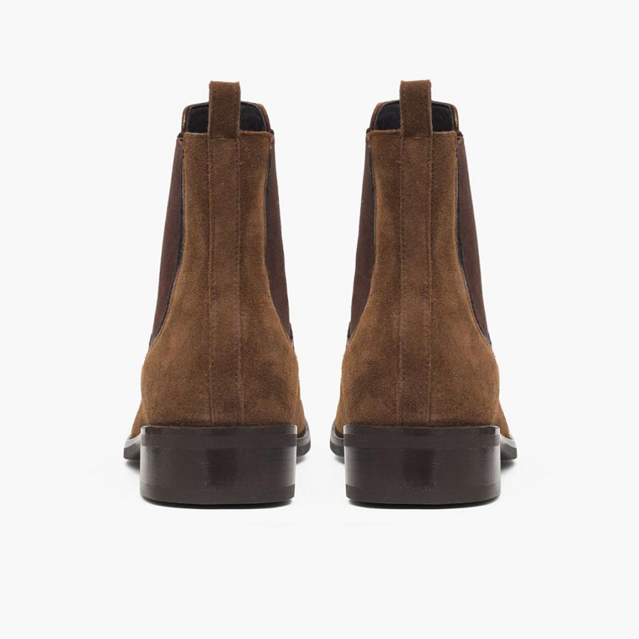 Thursday Boots Duchess Wildleder Chelsea Boots Damen Braun | CH221MQZ