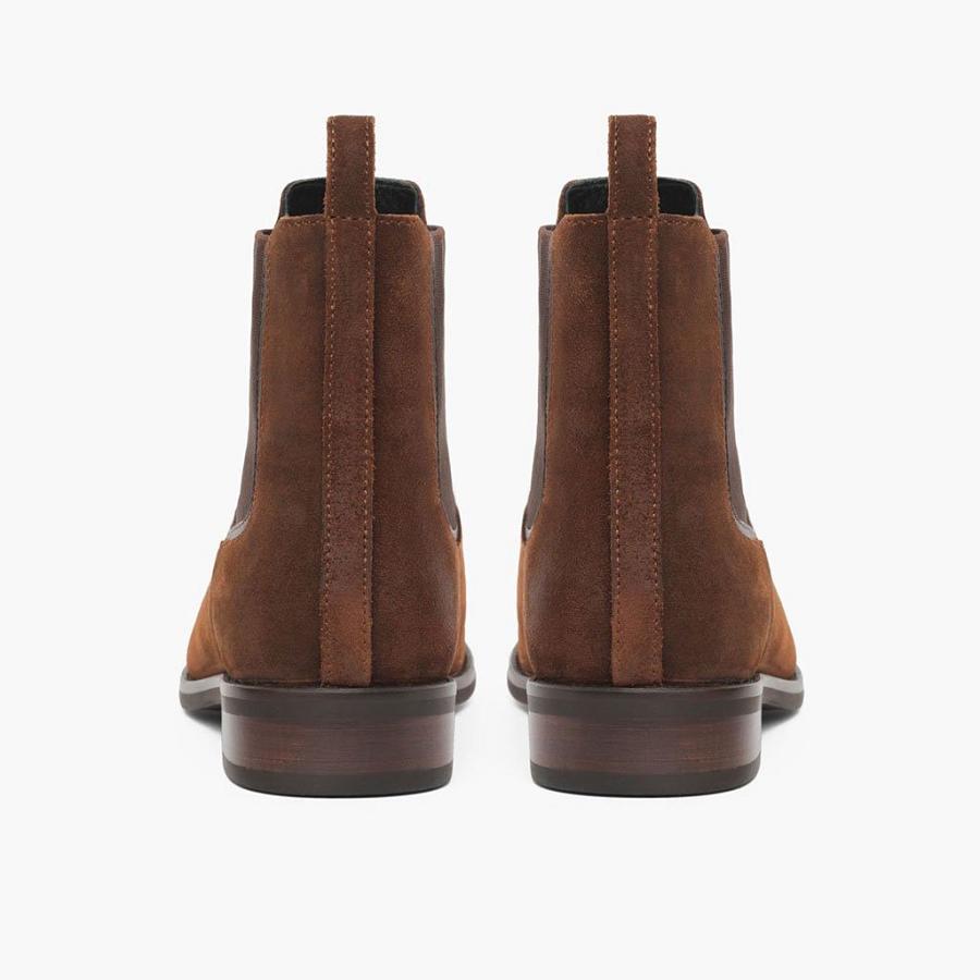 Thursday Boots Duchess Wildleder Chelsea Boots Damen Kaffee | CH222NWY