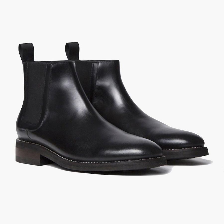 Thursday Boots Duke Leder Chelsea Boots Herren Schwarz | CH93BEX