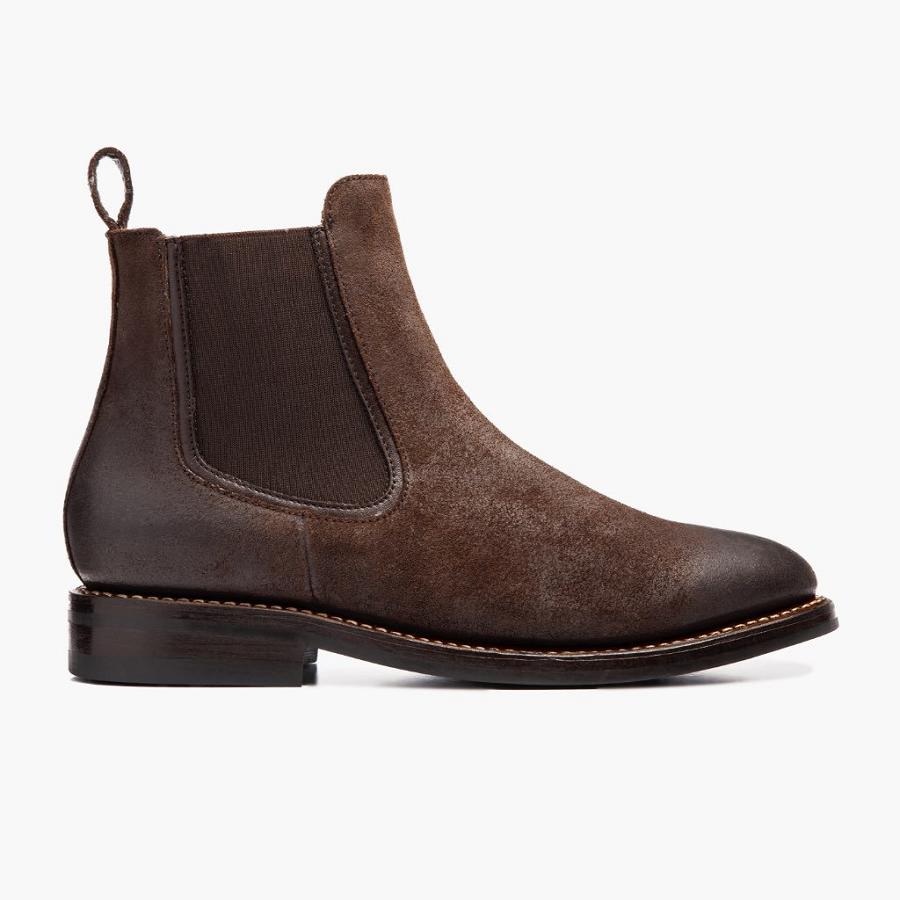 Thursday Boots Duke Wildleder Chelsea Boots Herren Kaffee | CH90QMA