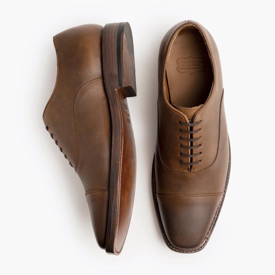 Thursday Boots Executive Leder Lederschuhe Herren Kaffee | CH355CTV