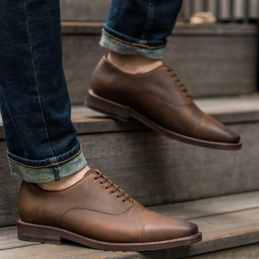 Thursday Boots Executive Leder Lederschuhe Herren Kaffee | CH355CTV