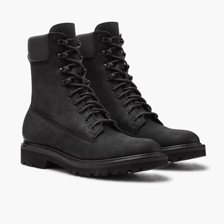 Thursday Boots Explorer Leder Schnürstiefel Herren Schwarz | CH414GSO