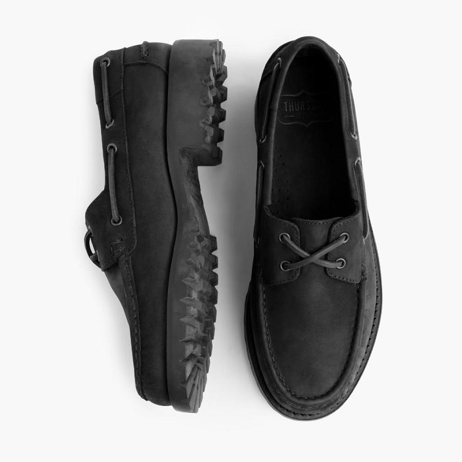 Thursday Boots Handsewn Leder Loafers Herren Schwarz | CH338DFM