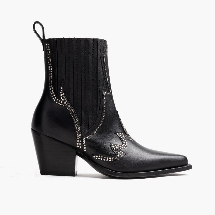 Thursday Boots Icon Leder Chelsea Boots Damen Schwarz | CH217RVD