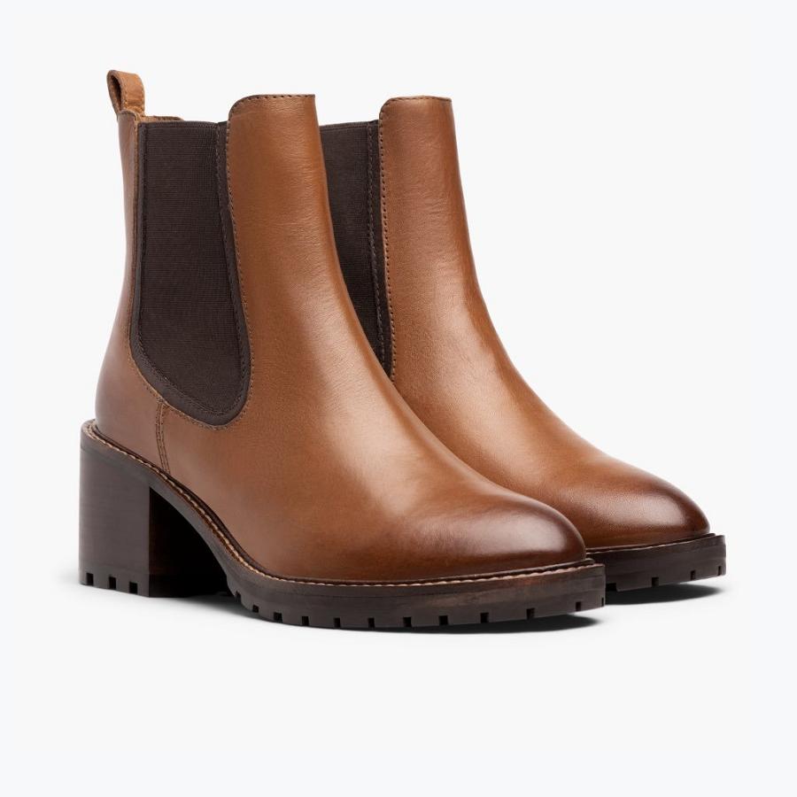 Thursday Boots Knockout Leder Chelsea Boots Damen Braun | CH213ILH