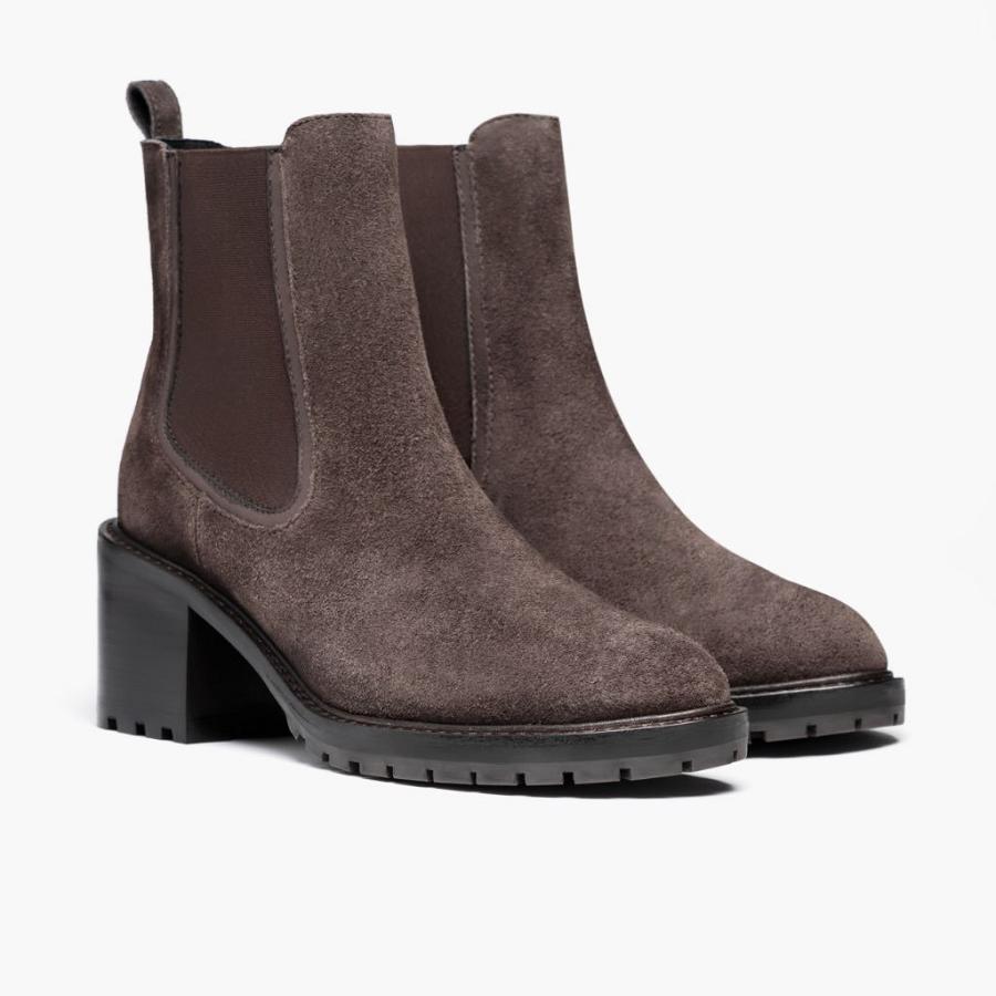 Thursday Boots Knockout Wildleder Chelsea Boots Damen Grau | CH212OKI