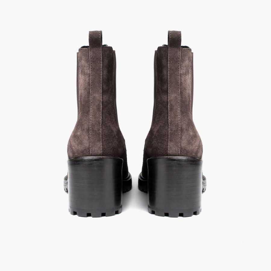 Thursday Boots Knockout Wildleder Chelsea Boots Damen Grau | CH212OKI