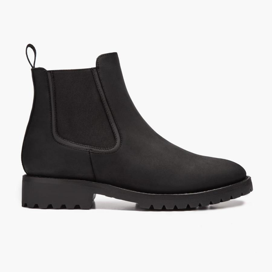 Thursday Boots Legend Leder Chelsea Boots Herren Schwarz | CH84UZG