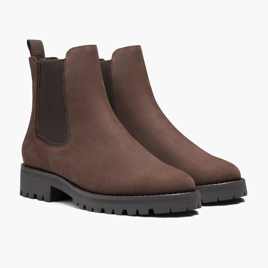 Thursday Boots Legend Nubuck Chelsea Boots Damen Braun | CH207FDN