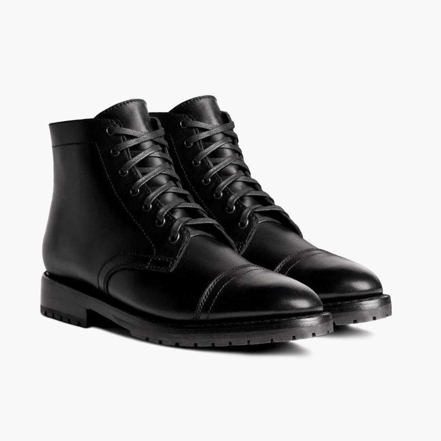 Thursday Boots Major Leder Stiefel Herren Schwarz | CH390DFM14